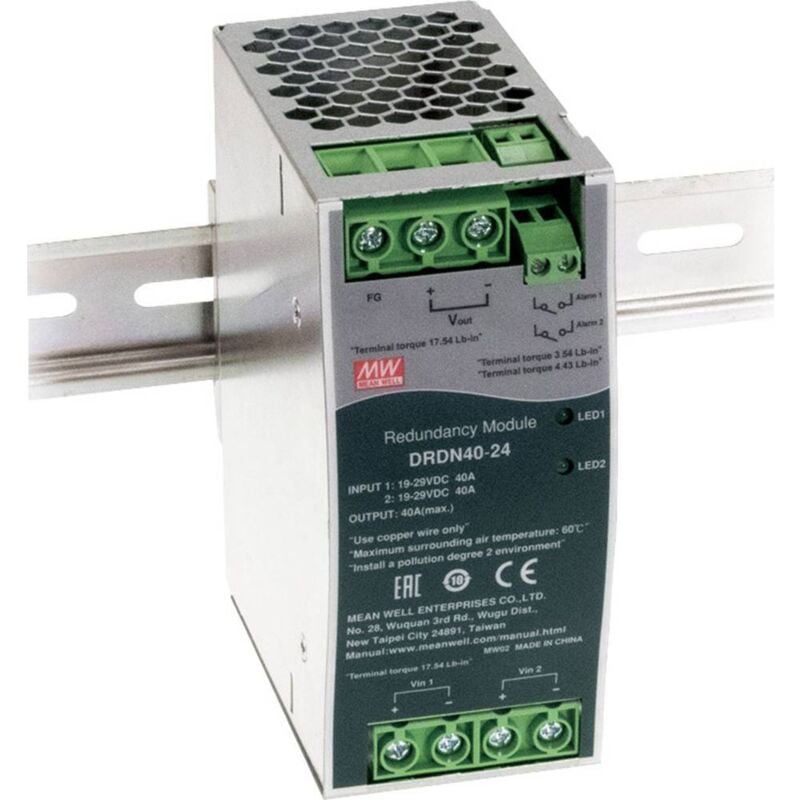 Mean Well - DRDN40-24 Module de redondance 40 a