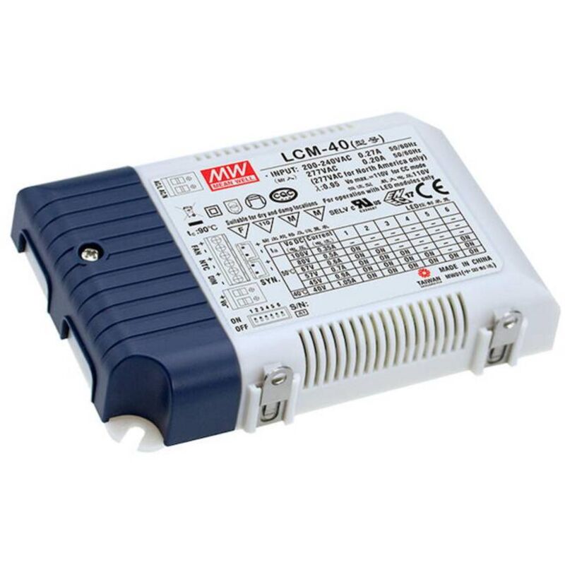 Driver led Mean Well LCM-25 6-54, 6-50, 6-42, 6-36, 6-28, 6-24 v dc 350, 500, 600, 700, 900, 1050 mA