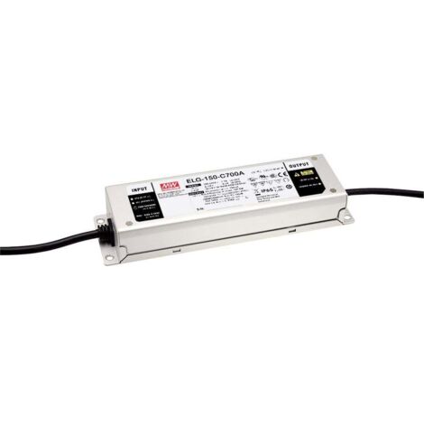 MEAN WELL ELG-150-C1050B-3Y Driver de LED à courant constant 105 W 1050 mA 72 - 143 V/DC fonction dimmeur 3 en 1, dimmable, montage sur des surfaces Q483692