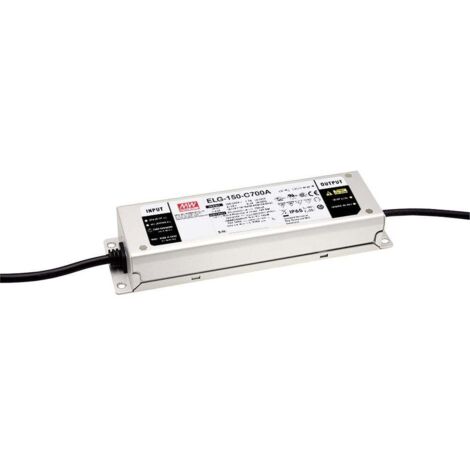 MEAN WELL ELG-150-C1400B-3Y Driver de LED à courant constant 105 W 1400 mA 54 - 107 V/DC fonction dimmeur 3 en 1, dimmable, montage sur des surfaces Q483062