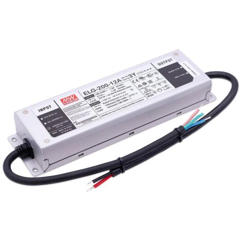 Mean Well ELG-200-12A-3Y LED Netzteil 192W 12V 16A IP65 Schaltnetzteil CV