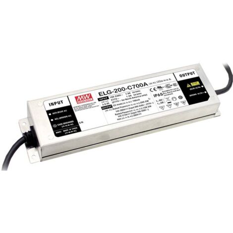 Mean Well ELG-200-C1400B-3Y Driver de LED à courant constant 198.9 W 1400 mA 71 - 142 V/DC fonction dimmeur 3 en 1, dimmable, montage sur des surface Q483002