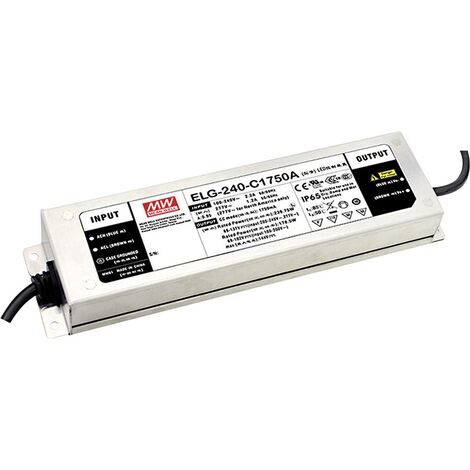 Mean Well ELG-240-C1400B-3Y Driver per LED Corrente costante 239.4 W 1400 mA 86 - 171 V/DC Funzione dimmer 3 in 1, dimm