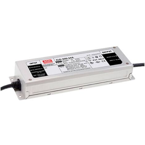 Mean Well ELG-300-24A Driver de LED à tension constante, à courant constant 300 W 12.5 A 14.4 - 24 V/DC non dimmable, réglable, protection contre l Q921312
