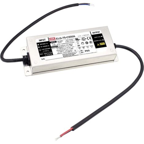 MEAN WELL ELG-75-C500B-3Y Driver per LED Corrente costante 75 W 500 mA 75 - 150 V/DC Funzione dimmer 3 in 1, dimmerabil