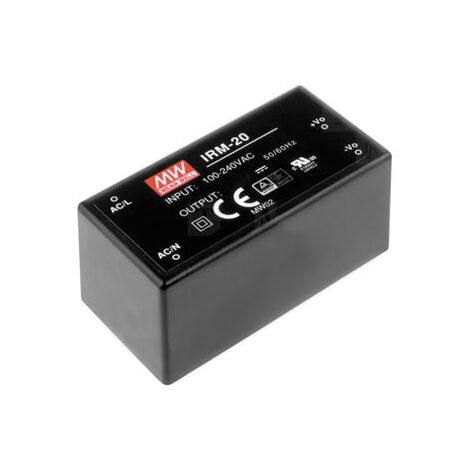 Mean well - fuente de alimentación - 1 salida - 20 w - encapsulada - 12 v