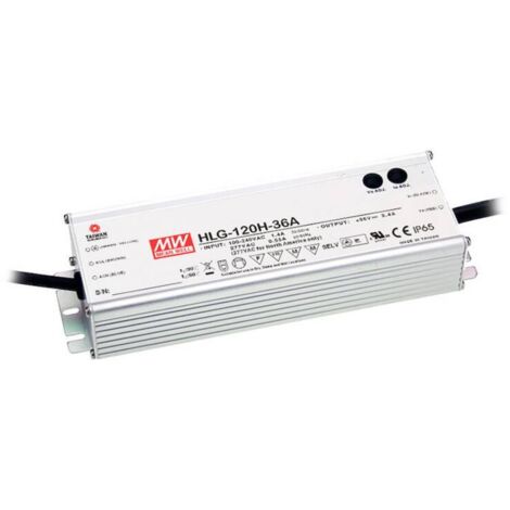Mean Well HLG-120H-24A Driver per LED, Trasformatore per LED Tensione costante, Corrente costante 120 W 5 A 24 V/DC Cir