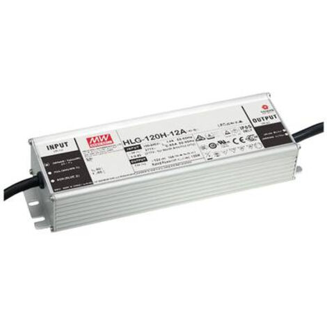 MEAN WELL HLG-120H-24AB DRIVER DE LED À TENSION CONSTANTE 120 W 2.5 - 5 A 22 - 27 V/DC DIMMABLE, FONCTION DIMMEUR 3 EN 1, RÉGLAB