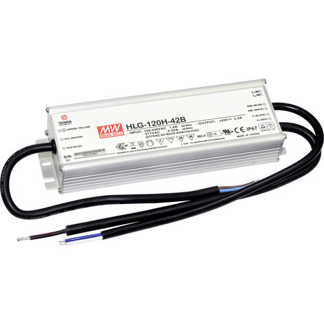 Mean Well HLG-120H-24B LED-Treiber, LED-Trafo  Konstantspannung, Konstantstrom 120 W 5 A 12 - 24 V/D