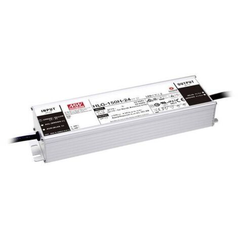 Mean Well HLG-150H-12AB Driver per LED Tensione costante 150 W 7.5 - 12.5 A 10.8 - 13.5 V/DC dimmerabile, Funzione dimm