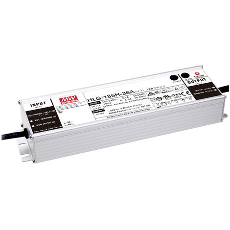 Mean Well HLG-185H-24AB LED-Treiber  Konstantspannung 187.2 W 3.9 - 7.8 A 22 - 27 V/DC dimmbar, 3 in