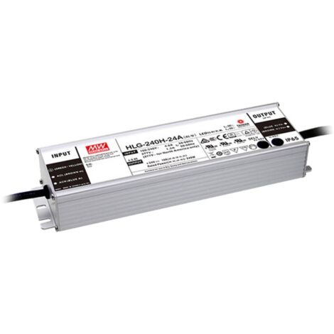 Mean Well HLG-240H-24A Driver per LED, Trasformatore per LED Tensione costante, Corrente costante 240 W 10 A 24 V/DC Ci