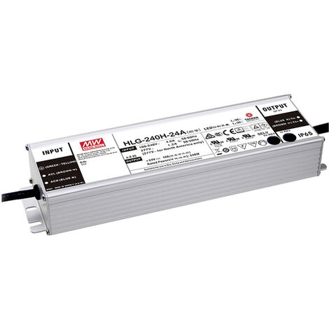 Mean Well HLG-240H-24AB LED-Treiber  Konstantspannung 240 W 5 - 10 A 22.4 - 25.6 V/DC dimmbar, 3 in