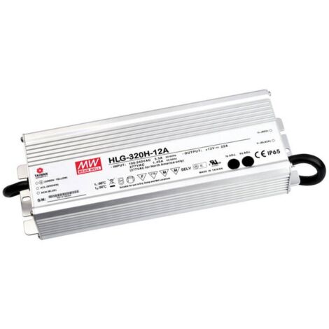 Mean Well HLG-320H-12A Driver per LED, Trasformatore per LED Tensione costante, Corrente costante 264 W 22 A 12 V/DC Ci