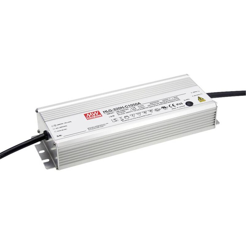 HLG-320H-C1400A Driver per led Corrente costante 320.6 w 700 - 1400 mA 114 - 229 v/dc regolabile, Protezione - Mean Well