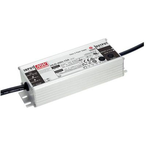 MEAN WELL HLG-40H-12AB DRIVER DE LED À TENSION CONSTANTE 39.96 W 2 - 3.33 A 10.8 - 13.5 V/DC DIMMABLE, FONCTION DIMMEUR 3 EN 1,