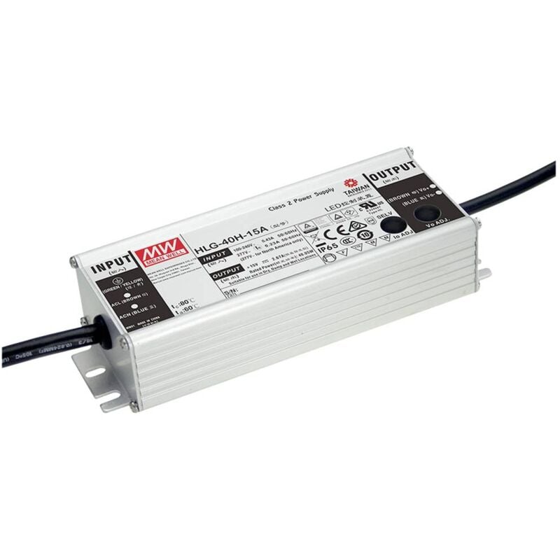 Mean Well HLG-40H-24AB Driver per LED Tensione costante 40.08 W 1 - 1.67 A 22 - 27 V/DC dimmerabile, Funzione dimmer 3