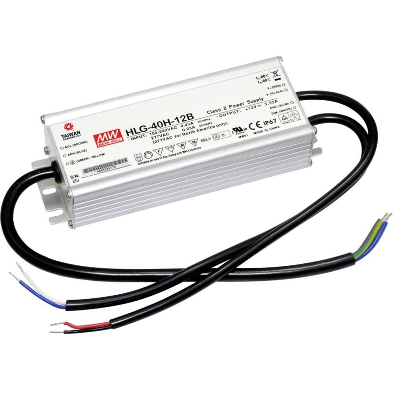 Mean Well Hlg 40h 24b Driver Per Led, Trasformatore Per Led Tension...