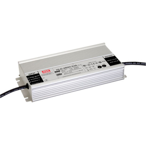 MEAN WELL HLG-480H-54A LED-Treiber  Konstantspannung, Konstantstrom 480.6 W 8.9 A 54 V/DC Outdoor, P