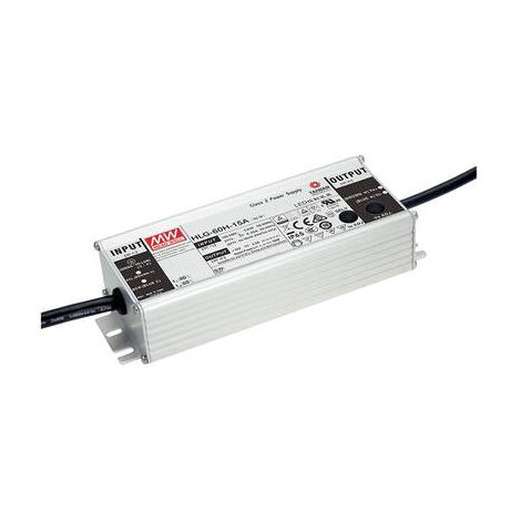 MEAN WELL HLG-60H-24AB DRIVER DE LED À TENSION CONSTANTE 60 W 1.5 - 2.5 A 22 - 27 V/DC DIMMABLE, FONCTION DIMMEUR 3 EN 1, RÉGLAB