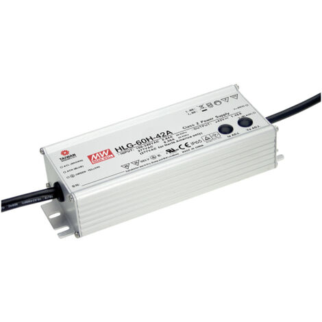 Mean Well HLG-60H-48A LED-Treiber, LED-Trafo  Konstantspannung, Konstantstrom 62 W 1.3 A 48 V/DC PFC