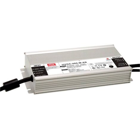 Mean Well HVGC-480-M-AB Driver de LED à puissance constante 480 W 1050 - 2625 mA 92 - 228.5 V/DC réglable, dimmable, fonction dimmeur 3 en 1, extér Q922032