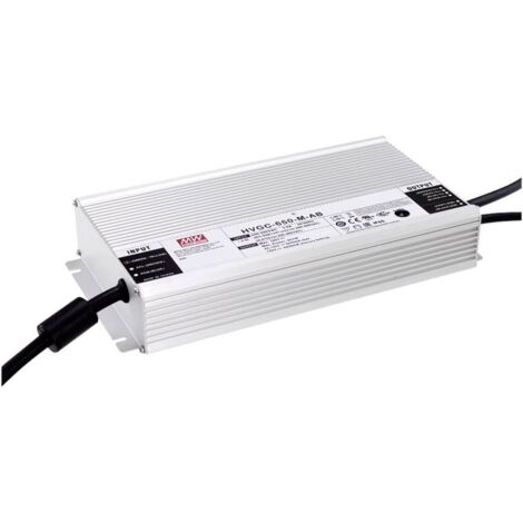 Mean Well HVGC-650-L-AB Driver de LED à puissance constante 649.6 W 2.8 - 3.5 A 92.8 - 232 V/DC réglable, dimmable, circuit PFC, protection contre l Q923042