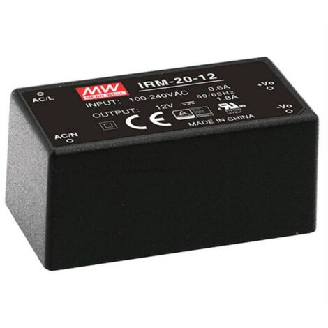 Mean Well IRM-20-5 Alimentatore da circuito stampato AC / DC 5 V/DC 4 A 20 W