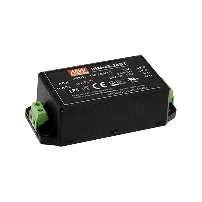 IRM-45-12ST Alimentation ca/cc pour circuits imprimés 45 w W201431 - Mean Well