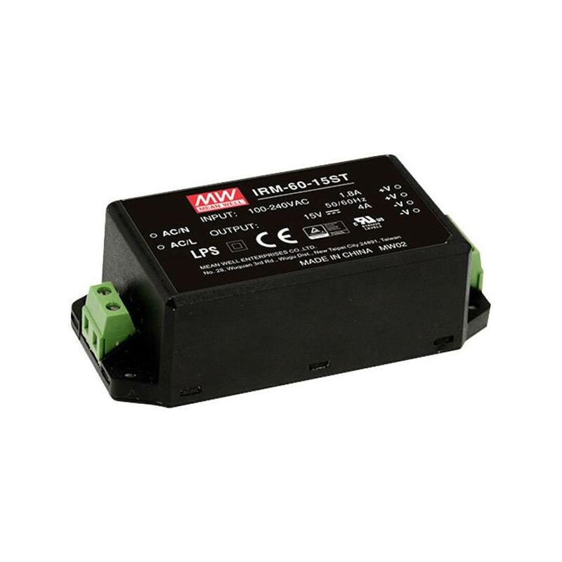 IRM-60-12ST Alimentation ca/cc pour circuits imprimés 60 w W201631 - Mean Well