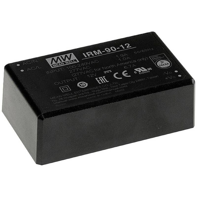 IRM-90-24 Module d'alimentation ca/cc, fermé 24 v/dc 3.75 a 99 w A161442 - Mean Well