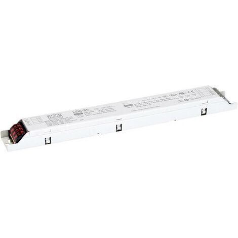 Mean Well LDC-35 Driver de LED à puissance constante 35 W 300 - 1000 mA 27 - 56 V/DC non dimmable, circuit PFC, homologué pour les meubles, protecti Q928292