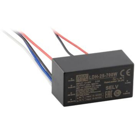 MEAN WELL LDH-25-350W DRIVER DE LED 25.2 W 0.35 A 12.5 - 72 V 1 PC(S)