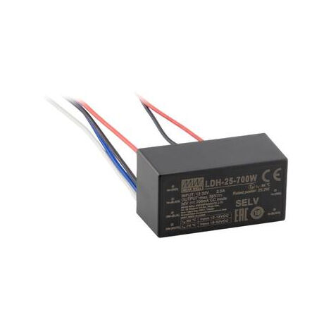 MEAN WELL LDH-25-350W DRIVER DE LED 25.2 W 0.35 A 12.5 - 72 V 1 PC(S)