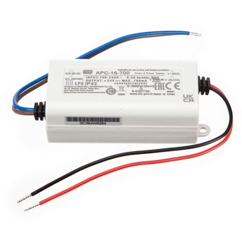 Mean Well LED-TREIBER - KONSTANTSTROM - 1 AUSGANG - 700 mA - 16 W