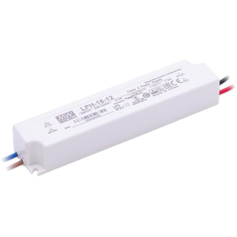 Mean Well LPH-18-12 Netzteil 18W 12V 1.5A IP67 Schaltnetzteil CV