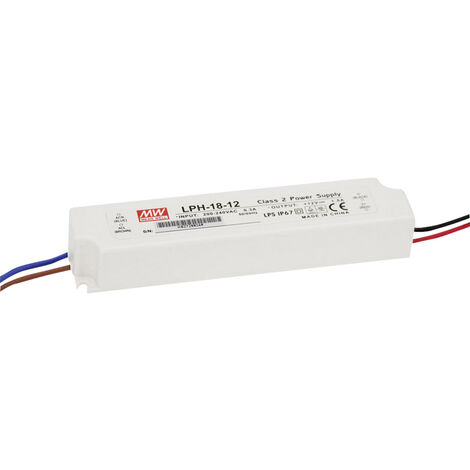 Mean Well LPH-18-36 LED-Treiber  Konstantspannung 18 W 0 - 0.5 A 36 V/DC nicht dimmbar, Überlastschu