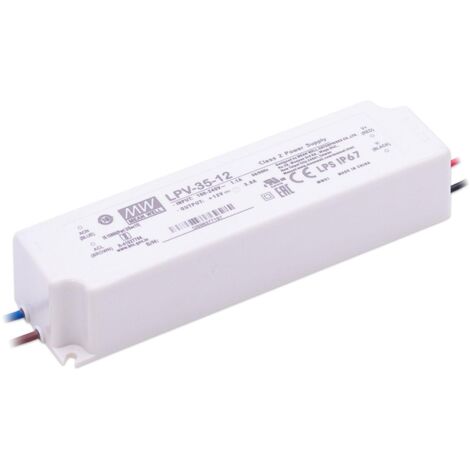 Mean Well LPV-35-12 Netzteil 36W 12V 3A IP67 Schaltnetzteil CV