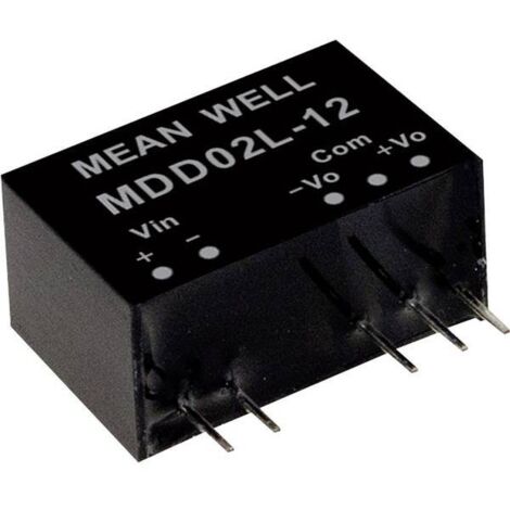 MEAN WELL MDD02N-05 MODULO CONVERTITORE DC DC 200 MA 2 W NUM. USCITE: 2 X