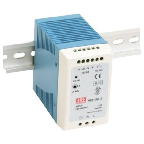 Mean Well MDR-100-24 Alimentatore per guida DIN 24 V/DC 4 A 96 W Num. uscite:1 x Contenuto 1 pz.