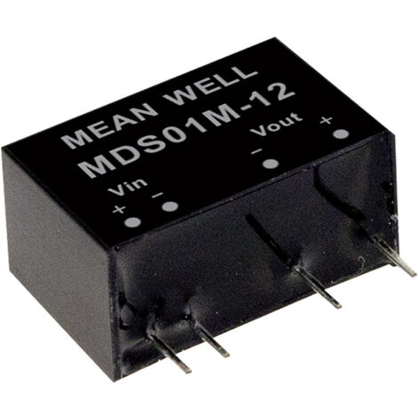Mean Well MDS01L-12 DC/DC-Wandlermodul   84 mA 1 W Anzahl Ausgänge: 1 x Inhalt 1 St.