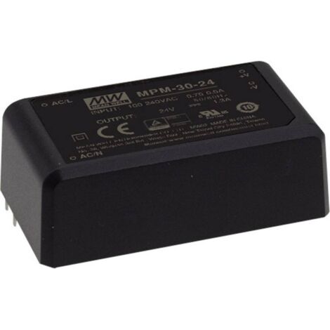 Mean Well MPM-30-24 Alimentatore da circuito stampato AC / DC 24 V/DC 1.3 A