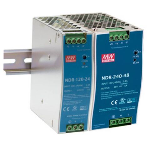 Mean Well NDR-75-48 Alimentatore per guida DIN 48 V/DC 1.6 A 75 W Num. uscite:1 x Contenuto 1 pz.
