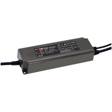 Mean Well PWM-120-12DA Driver de LED à tension constante 120 W 10 A 12 V/DC dimmable, Dali, montage sur des surfaces in