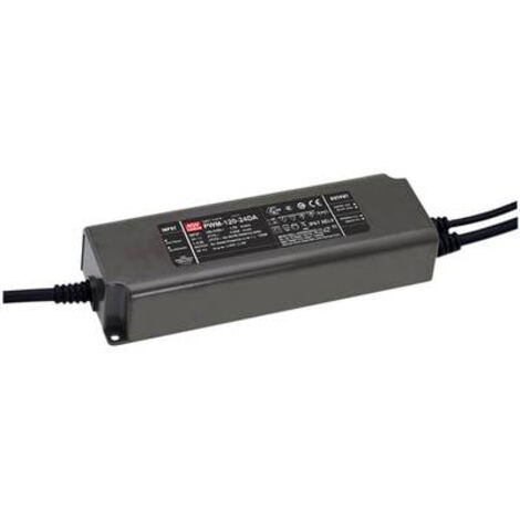 MEAN WELL PWM-120-12DA DRIVER DE LED À TENSION CONSTANTE 120 W 10 A 12 V/DC DIMMABLE, DALI, MONTAGE SUR DES SURFACES INFLAMMABLE
