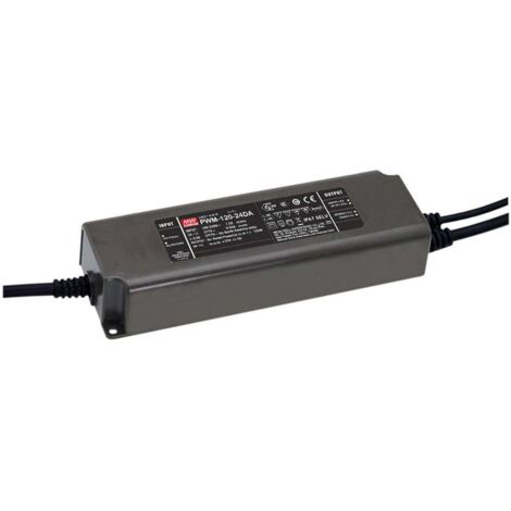 MEAN WELL PWM-120-24DA Driver de LED à tension constante 120 W 5 A 24 V/DC dimmable, Dali, montage sur des surfaces inf