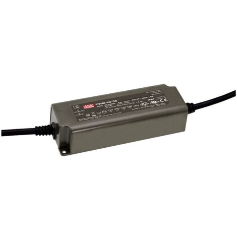 Mean Well PWM-60-12DA Driver per LED Tensione costante 60 W 5 A 12 V/DC Dali, dimmerabile, Montaggio su superfici infia