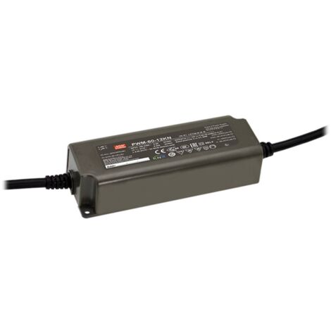 Mean Well PWM-60-12KN Driver per LED Tensione costante 60 W 5 A 12 V/DC dimmerabile, Montaggio su superfici infiammabil