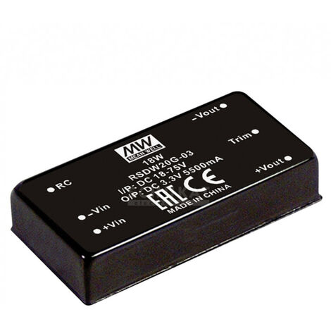Mean Well RSDW20F-15 DC/DC-Wandler   1.33 A 20 W Anzahl Ausgänge: 1 x Inhalt 1 St.