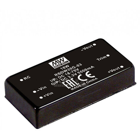 MEAN WELL RSDW20G-05 DC/DC-Wandler   4 A 20 W Anzahl Ausgänge: 1 x Inhalt 1 St.